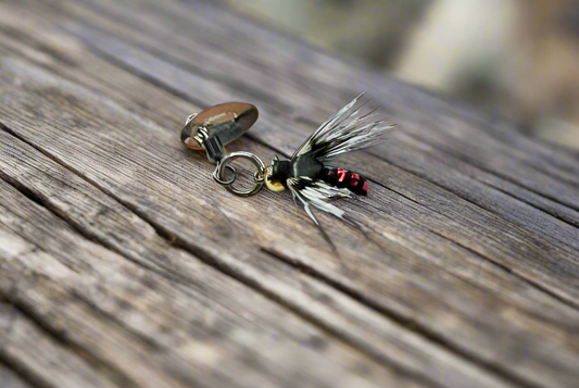 Red Fly Style Fishing Fly with Blade