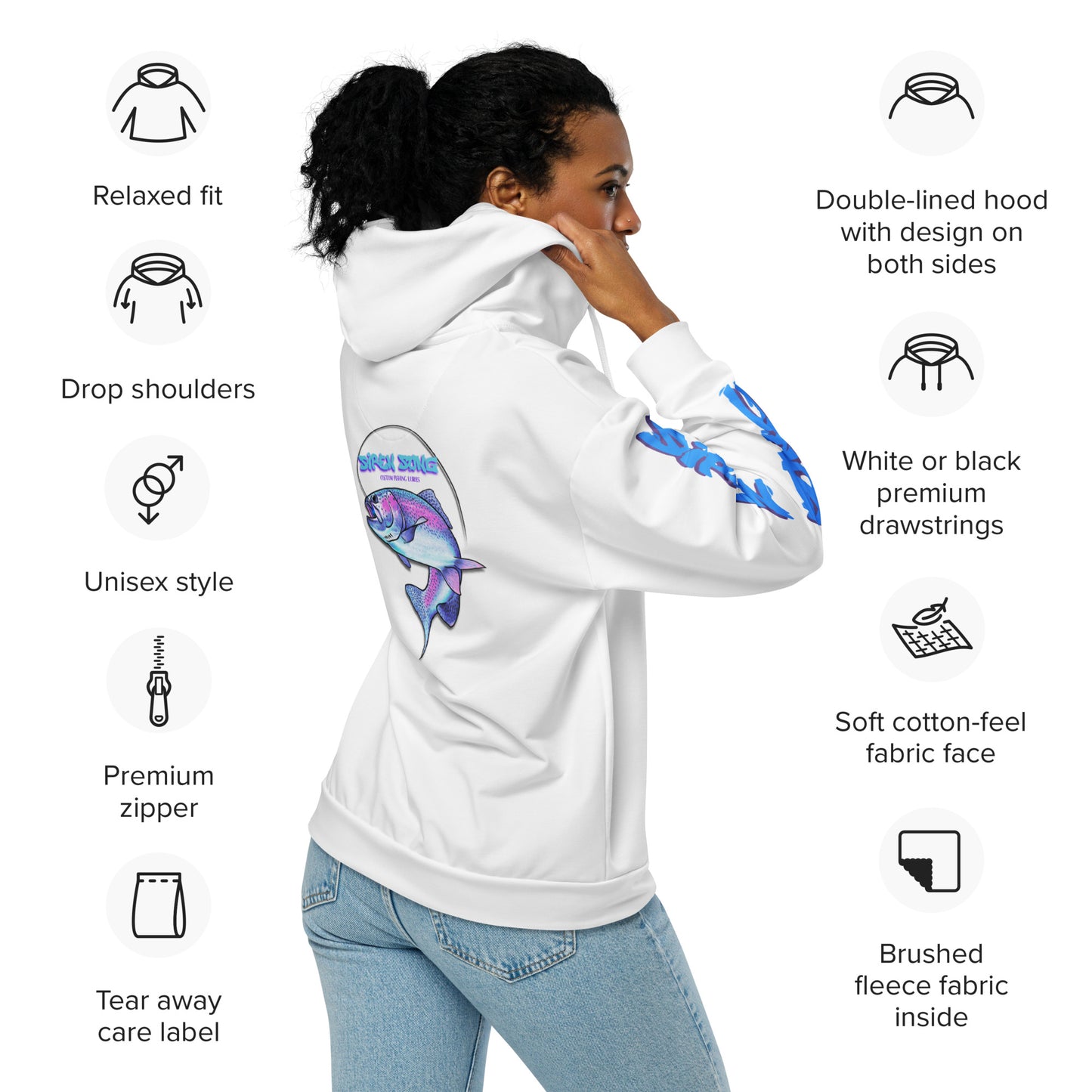 Siren Song Lures Unisex zip hoodie